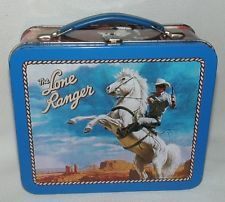 HALLMARK'S 1950s LONE RANGER METAL KEEPSAKE LUNCH BOX MADE IN 1998 NUMBERED Ed Retro Lunch Boxes, Ranger School, Sports Games For Kids, Tin Lunch Boxes, Hopalong Cassidy, Vintage Lunch Boxes, Writer Inspiration, The Lone Ranger, Metal Lunch Box