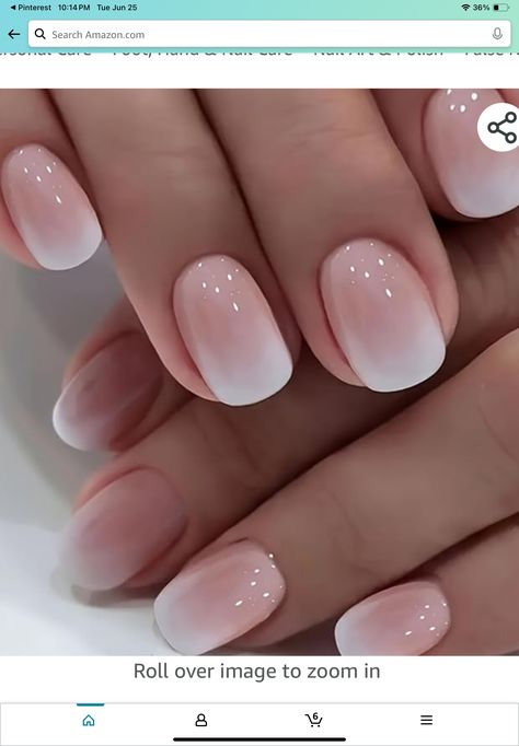 Small Fake Nails, French Tips Designs, Nails With White French, Nails Short French, Nails Pink White, White French Tips, Nails With White, French Tip Design, Press Nails