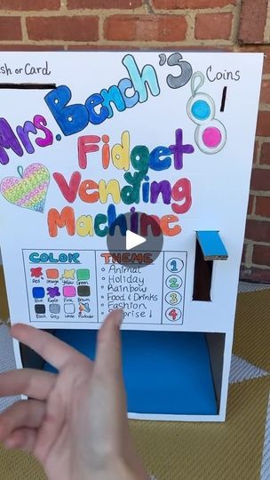 1.5K views · 21K reactions | Ever wanted your own vending machine? Now’s your chance! 🤩🎉 Follow along as we show you how to create a Fidget Toy Vending Machine from scratch. ✂️ It’s easier than you think! The perfect blend of creativity and play! 🛠️✨ Who is ready to get crafty?!   Check out the full tutorial from @slimetime.lyla and get ready to create your own! ✂️🥳  #mrsbench #fidgettoysplus #tutortial #howto #fidgetvendingmachine #slimetimelyla craft | Faith Bench ✨ Fidget Toys Plus | mrs.bench_fidgettoysplus · Original audio Fidget Vending Machine Diy, How To Make Vending Machine, Diy Vending Machine Tutorial, How To Make A Vending Machine, How To Make Fidgets, Vending Machine Craft, Diy Vending Machine, Toy Vending Machine, Homemade Fidget Toys