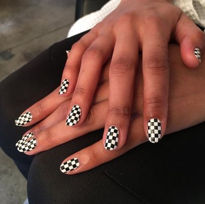 Bandana Nails, Black And White Nail Designs, Checkered Nails, Nail Art Halloween, Opal Nails, Neon Nail Polish, Confetti Nails, Watermelon Nails, Tie Dye Nails