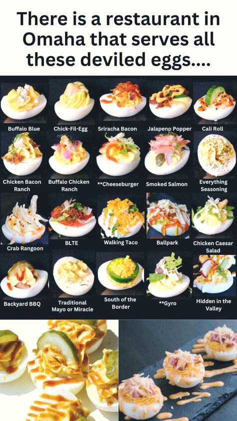 Egg Flight Recipe, Lobster Deviled Eggs, Deviled Egg Flight Ideas, Deviled Egg Flight, Egg Flight Ideas, Egg Flight, Angel Eggs, Sriracha Bacon, Eggs Deviled