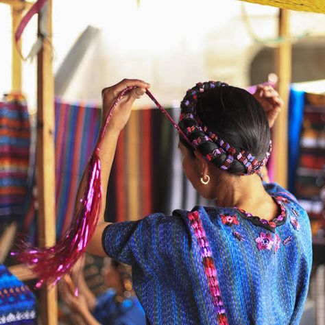 Hispanic Fashion, Mexican Hairstyles, Ribbon Braids, Traditional Hairstyle, Mexican Fashion, Guatemala Travel, Female Founders, Space Rock, Hair Wraps