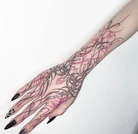 Hand Tattoo Sketch, Vietnamese Tattoo, Minimal Tattoo Designs, Minimal Tattoo Ideas, Emo Tattoos, Wrist Tattoo Designs, Tattoo Placements, Pink Tattoo, Pretty Hand Tattoos