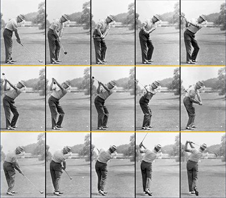 Here's Sam Snead taking the handle "around the corner".... Learn how to play better golf by not relying on timing in your golf swing. Sam Snead, Golf Images, Wii Sports, Golf Score, Golf Design, Golf Instruction, Golf Lessons, Golf Lover, Golf Training