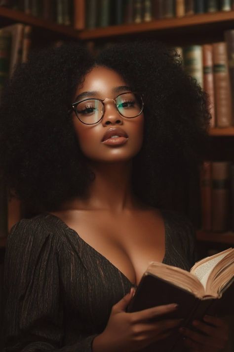 Witch Aesthetic Black Women, Black Women Asthetics, Black Woman Reference, 70s Aesthetic Black Women, Afro And Glasses, Dark Skinned Black Women, Sunlight Photoshoot, Black Women Boho, Ivana Core