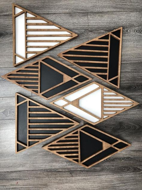 Number Wall Art, Wall Decor Geometric, Wood Wall Art Diy, Into The Wood, Diy Holz, Marquee Letters, Wood Wall Decor, Boho Wall Decor, Wooden Art