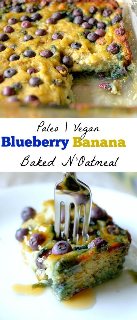 Paleo Blueberry Banana Bread Bake { Vegan-friendly} Make Ahead Paleo Breakfast, Paleo Breakfast Bake, Paleo Make Ahead Meals, Paleo Make Ahead Breakfast, Simple Paleo Breakfast, Paleo Breakfast Casserole, Breakfast Casserole With Bread, Track Diet, Healthy Make Ahead Breakfast