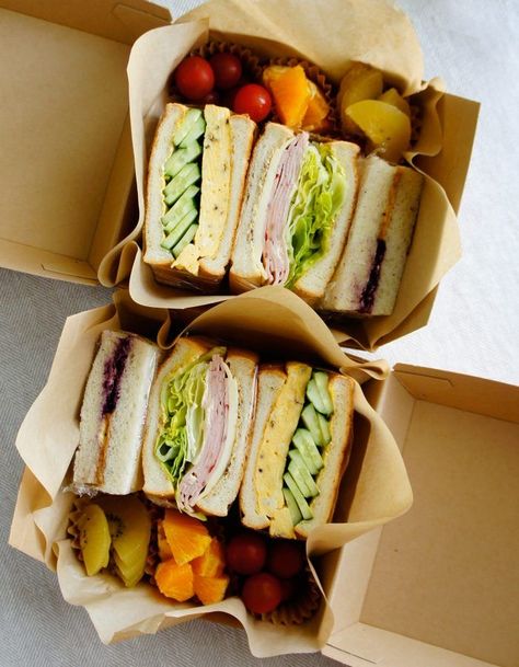 Sandwich Bento, Sliced Cheese, Sandwich Box, Resep Diet, Deli Ham, Bento Recipes, Makanan Diet, Picnic Food, Picnic Foods