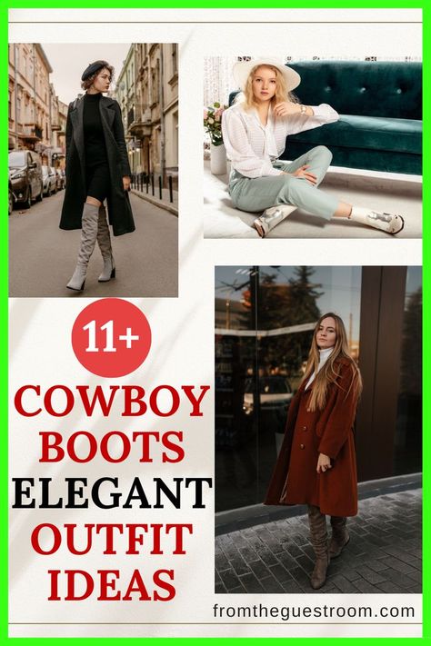 Ankle Cowgirl Boots Outfit, How To Style Cowgirl Boots, Cowboy Boots Outfit Winter, Short Cowboy Boots Outfit, Outfit Ideas Simple, Red Cowboy Boots Outfit, Cowboy Boots Women Outfits, Black Cowboy Boots Outfit, Jeans Boots Outfit