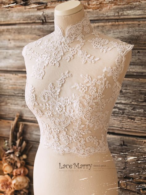 Lace Bolero Wedding, Qipao Top, Bridal Crop Top, Wedding Dress Topper, Qipao Wedding, Lace Turtleneck, Dress Topper, Bolero Wedding, Lace Bolero