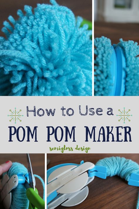 Pom Poms Diy, Make Pom Poms, Pom Pom Decorations, Diy Pom Poms, Diy Pom Pom, How To Make A Pom Pom, Pom Pom Maker, Pom Garland, Diy Yarn Crafts