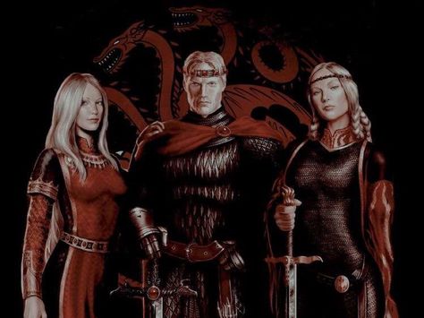 Visenya Aegon Rhaenys, Aegon Visenya Rhaenys, Rhaenys Targaryen The Conqueror, Rhaenys And Aegon, Aegon The Conqueror, Joker Iphone Wallpaper, Dragon House, Game Of Thrones Dragons, Oc Manga