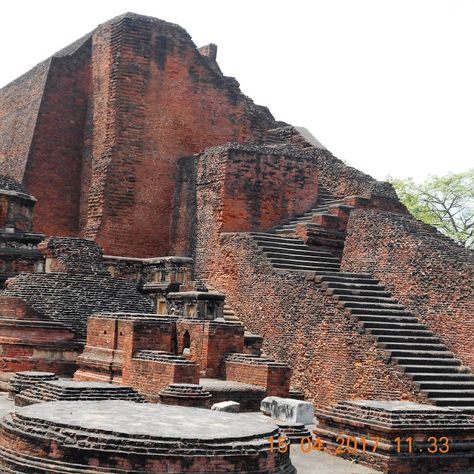 Nalanda Mahavihara (Nalanda University) at Nalanda, Bihar (India) Nalanda University, Pictures For Wallpaper, India Travel Places, India Tour, Ethnic Art, Ancient India, For Wallpaper, Travel Places, Buddha Art