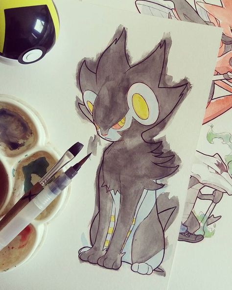 Luxray Tattoo, Shinx Art, Luxray Pokemon, Character Watercolor, Pokemon Realistic, Pokémon Diamond And Pearl, Pokemon W, Pokemon Dragon, Team Valor