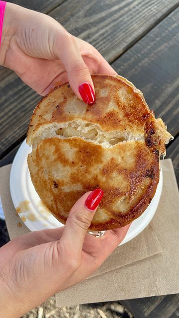 @stickaforkinme on Instagram: "A HOTTOK? Yes, a hottok. 🍚🥞🔥⁣ ⁣ @Dalgona.Miami is serving up a Korean sweet rice flour pancake… Would you try it? ⁣ ⁣ Hottok, also known as Hotteok tastes like a dense and chewy pancake filled with mozzarella cheese and caramelized sugar. Because it is made with a yeast-dough, it gives rise that resembles a soft bread, but the manor of cooking gives it the crisp outsides of a skillet made cake. ⁣ ⁣ Personally I think it tasted like a donut! Have you had these be Rice Flour Pancakes, Sweet Rice Flour, Soft Bread, Yeast Dough, Sweet Rice, Caramelized Sugar, Rice Flour, Mozzarella Cheese, Korean Food