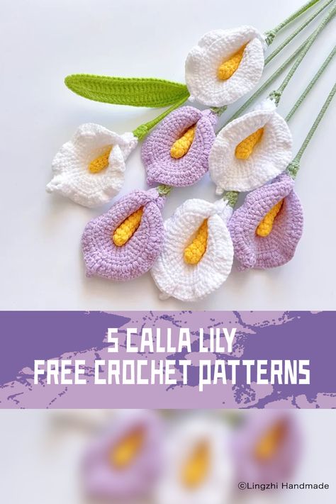 Calla Lily Crochet, Heliotrope Flower, Easy Crochet Slippers, Christmas Crochet Patterns Free, Calla Lily Flowers, Lily Pattern, Cozy Crochet Patterns, Crochet Slipper Pattern, Knitting Paterns