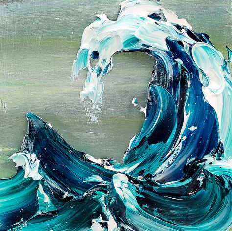 Movement Art Ideas, Movement Artwork, Movement Painting, Movement In Art, Movement Art, Paint Ocean Waves, Wave Painting Abstract, Acrilic Paintings Waves, Wave Oil Painting