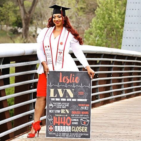 Lvn Graduation, Lpn School, Nurse Goals, Masters Graduation Pictures, Nursing School Graduation Pictures, Nurse Education, Black Nurses, Nursing School Graduation Party, Nursing Gifts