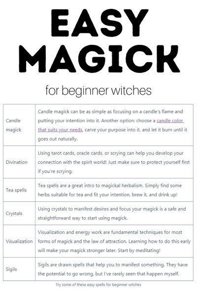 Wiccan Spells For Beginners, Easy Beginner Spells, New Witch Tips, How To Become A Witch For Beginners, Simple Spells For Beginners, Baby Witch Tips, Beginner Witch Tips, Simple Spells, Craft Ideas For Beginners