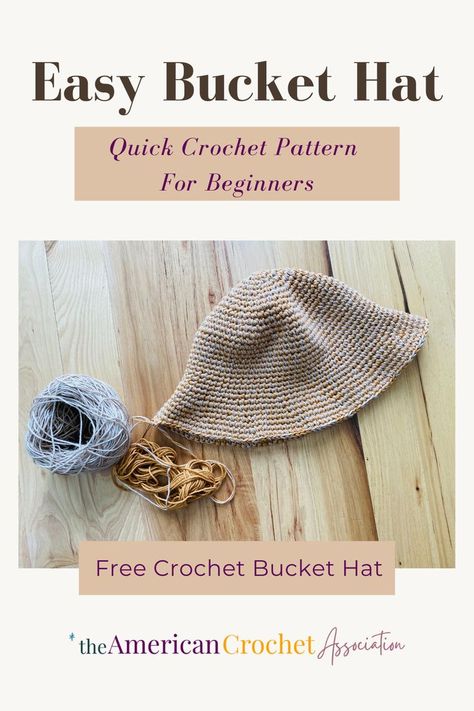 Free Crochet Bucket Hat, Bucket Hat Pattern Free, Easy Crochet Bucket Hat, Crochet Bucket Hat Pattern, Toddler Crochet Patterns, Crochet Hat Sizing, Toddler Bucket Hat, Yarn Scraps, American Crochet