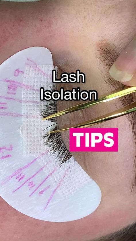 Eyelash Extension Tips, Lash Isolation, Lash Room Ideas, Eyelash Studio, Eyelashes Tutorial, Eyelash Extensions Salons, Lash Extentions, Lash Tricks, Eyelash Extension Training