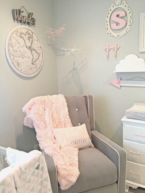 Travel Themed Nursery, Girls Bedroom Themes, Girl Adventure, Adventure Theme Nursery, Travel Theme Nursery, Travel Nursery, Girl Nursery Themes, Baby Room Themes