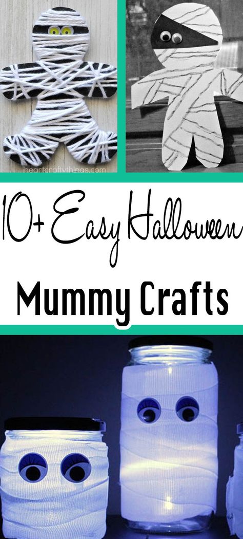 Meet The Author, Mummy Crafts, Glow Halloween, Kid Friendly Crafts, Handmade Holiday Gifts, Puppet Crafts, Easy Halloween Crafts, Halloween Mummy, Ready For Halloween