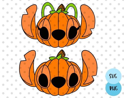 Stitch Halloween Svg, Cartoon Halloween Drawings, Halloween Stitch Disney, Halloween Drawings Cute, Disney Halloween Crafts, Pumpkin Stitch, Pumpkin With Witch Hat, Disney Halloween Svg, Stitch Pumpkin