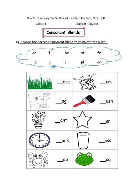 Consonant Blends Worksheets Kindergarten, Blending Words Worksheets, Activity For Class 1, Vowel Sounds Kindergarten, Diagraph Worksheets, Kindergarten Blends, Phonics Blends Worksheets, Anniversary Quotes For Friends, Consonant Blends Activities