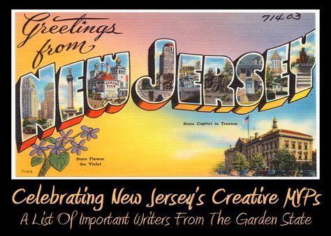 Celebrating New Jersey’s Creative MVPs: A List Of Important Writers From The Garden State - Writer's Relief New London Connecticut, Vintage Postcards Travel, Postal Vintage, Travel Postcard, Jersey Girl, New London, Old Postcards, Large Letters, Jersey Shore