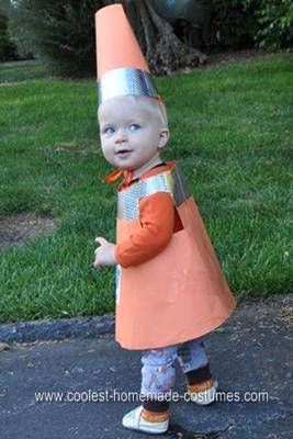 Homemade Traffic Cone Toddler Halloween Costume Safety Cone Costume, Diy Traffic Cone Costume, Traffic Cone Costume, Cone Costume, Inexpensive Halloween Decorations, Safety Patrol, Toddler Halloween Costume, Old Halloween Costumes, Toy Story Costumes