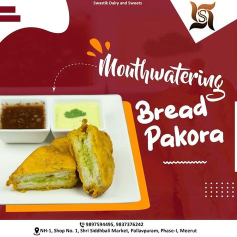 Paneer Pakoda, Bread Pakoda, Bread Pakora, Chole Bhature, Best Sweets, Vegetarian Restaurant, Evening Snacks, Indian Snacks, Homemade Snacks