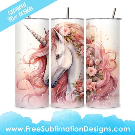 Print On Demand Designs, Unicorn Tumbler, Mug Wrap, Diy Tumblers, Tumbler Wraps, Free Png, Png Image, Sublimation Designs, Tumbler Wrap