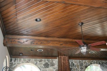 tong and groove | Tongue and Groove Ceiling Wooden False Ceiling Design, Wooden False Ceiling, Ceiling Ideas Living Room, Pine Ceiling, Patio Ceiling, Groove Ceiling, Ceiling Interior, Simple False Ceiling Design, Acoustic Ceiling Tiles