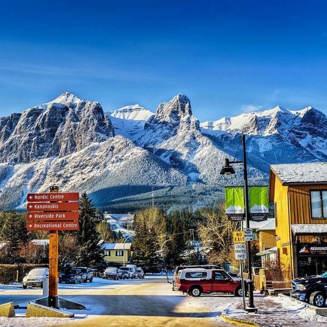 Tourism Canmore Kananaskis on Instagram: “A short walk around downtown Canmore and you will realize just how special this place is. ❤️ Photo by @one.year.in.canada” Travel Info, Vintage Store, Route 66, Mount Everest, Instagram A, Tourism, Walking, Natural Landmarks, Collage