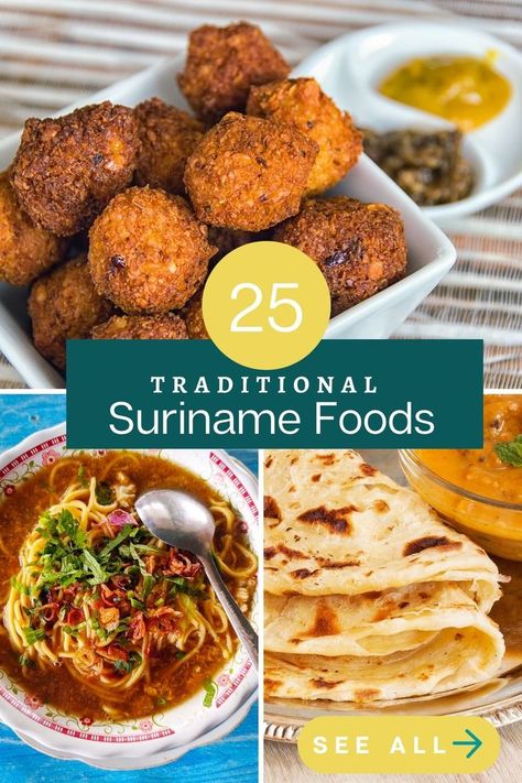 25 Traditional Surinamese Foods & Dishes Suriname Food Recipes, Surinamese Recipes, Surinamese Food, Suriname Recipes, Suriname Food, Easy Picnic Food, Staple Foods, South American Recipes, American Foods