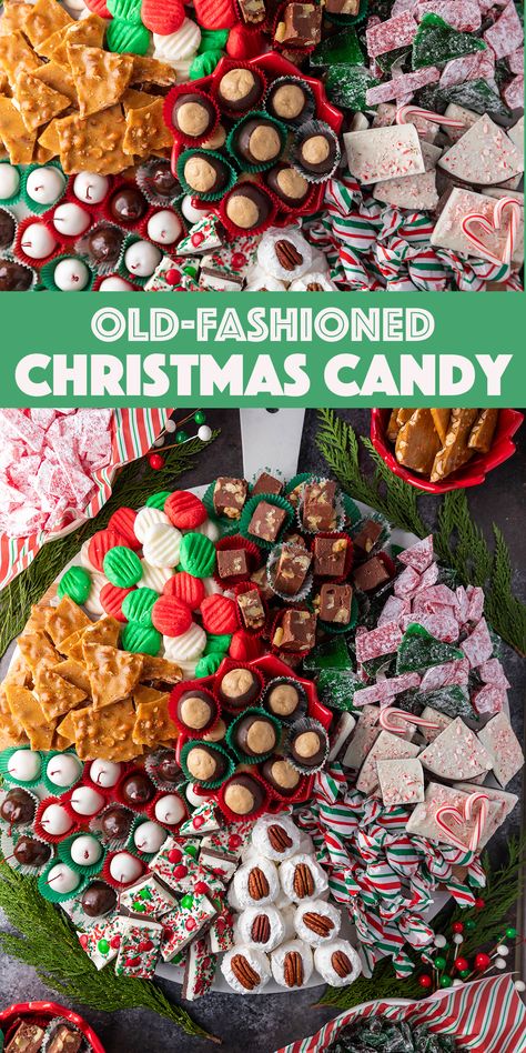 Quick Christmas Candy Recipes, Christmas Candy Semi Truck, Old Christmas Candy Recipes, Easy Christmas Party Desserts For A Crowd, Fudge Charcuterie Board, Christmas Cookie And Candy Recipes, Cheap Christmas Candy Recipes, Traditional Christmas Candy Recipes, Old Fashioned Christmas Baking