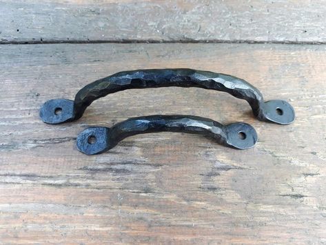 Cabinet Handles – Old West Iron Iron Cabinet Pulls, Iron Drawer Pulls, Iron Cabinet, House Redo, Hammered Iron, Cabinet Drawer Handles, Kitchen Pulls, Iron Hardware, Hand Forged Iron