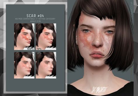 Ts4 Scars Cc, Sims 4 Burn Scars Cc, Sims 4 Scars Cc, Sims 4 Horror Cc, Sims 4 Tattoos, Alpha Cc, The Sims 4 Skin, Sims 4 Anime, Skin Details