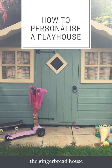 Playhouse Curtains, Childrens Wooden Playhouse, Diy Outdoor Playhouse, Outside Playhouse, Garden Playhouse, Diy Playhouse, Wendy House, Playhouse Outdoor, Wooden Playhouse