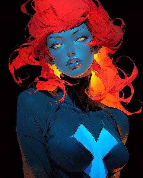 @daydream.ai | Instagram Mystique Fanart, Mcu Marvel, Hero Girl, Xmen, Justice League, X Men, Marvel Comics, Comic Art, Dc Comics