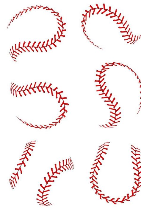 Baseball Seams Tattoo, Baseball Stitches Tattoo, Baseball Graphic Design, Baseball Logo Design, Softball Tattoos, Softball Stitches, Baseball Illustration, Softball Logos, Baseball Cricut