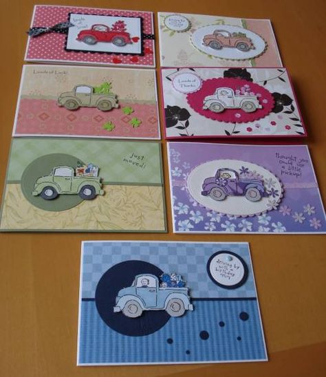 Truck Cards, Loads Of Love, Masculine Birthday Cards, Boy Cards, Art Paper Craft, Cut Image, Su Cards, Stamp Art, Stamping Up Cards