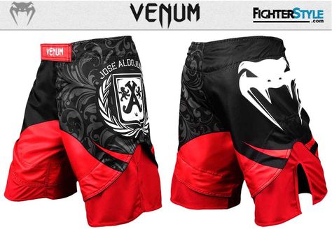 Jose Aldo Signature Fight Shorts at http://www.fighterstyle.com/venum-jose-aldo-fight-shorts-ufc-156/ Guys Shorts, Jose Aldo, Boxing Clothes, Wrestling Gear, Mma Clothing, Mma Shorts, Training Gloves, Fitness Gear, Boxing Training