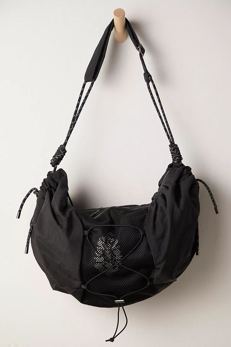 Happy Landing Sling | Free People Sporty Purse, Small Bag Outfit, Sling Bag Outfit, Black Ballet Slippers, Diy Bag Strap, Sling Bag Black, Bag Inspiration, Free People Bags, Bag Pocket