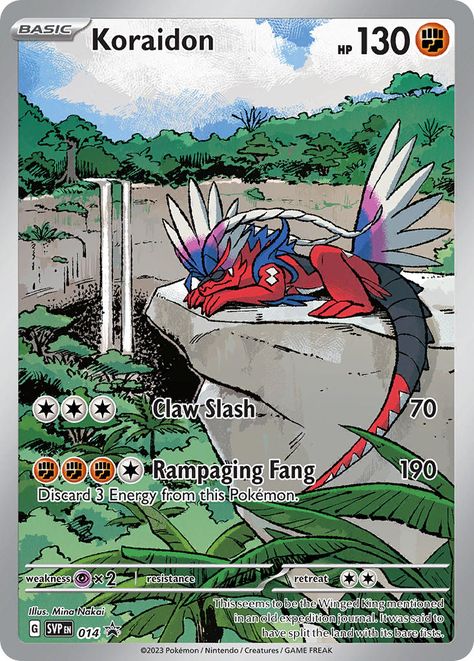 Koraidon And Miraidon, Pokemon Z, All Pokemon Cards, Lucario Pokemon, Cool Pokemon Cards, Pokemon Nintendo, Scarlet Violet, Pokemon Pokedex, Collectible Trading Cards