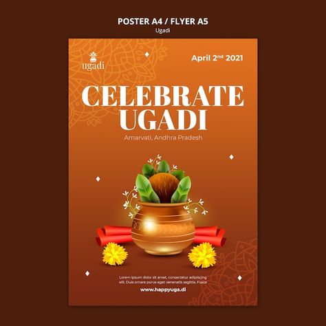 Free PSD gradient ugadi template design | Free Psd #Freepik #freepsd #ugadi #ugadi-festival #karnataka #vertical-poster Ugadi Festival, Festival Pictures, Free Psd Files, Vertical Poster, Happy Diwali, Page Template, Web Template, Banner Template, Poster Template