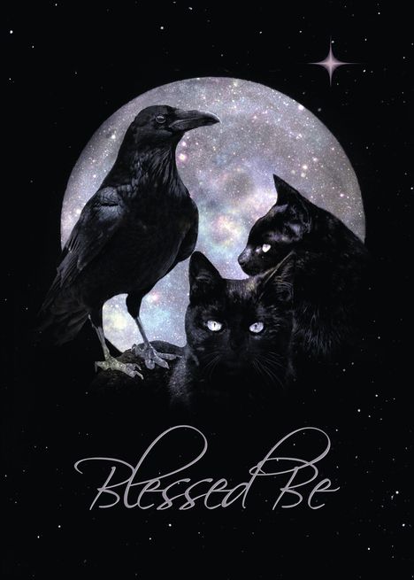 Halloween Raven, Moon Cat, Blessed Be, Witchy Wallpaper, Pagan Witch, Cat Whiskers, Halloween Wallpaper Iphone, Witch Magic, Witch Art