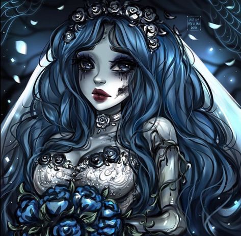 Corpse Bride Fanart, Emily Corpse Bride Pfp, Bride Fanart, Emily From Corpse Bride, Lost In The Darkness, Tim Burton Personajes, Tim Burton Art Style, Corpse Bride Art, Emily Corpse Bride