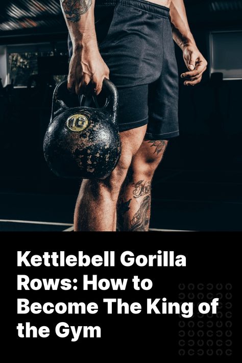 It’s no secret that row variations add variety to your upper body routine. Countless movements can strengthen the upper body, build muscle mass, and shed calories.    Many movements gain popularity, including the Kettlebell Gorilla Rows.     If you’ve seen this exercise online, you might wonde Dumbbell Gorilla Row, Gorilla Rolls Workout, Gorilla Rows Kettlebell, Row Variations, Upper Body Routine, Gorilla Rows, Kettlebell Pyramid Workout, Benefits Of Kettlebell Swings, Body Routine